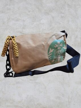 EUC Limited Edition Starbucks Siren Iconic Canvas Sling Crossbody Bag